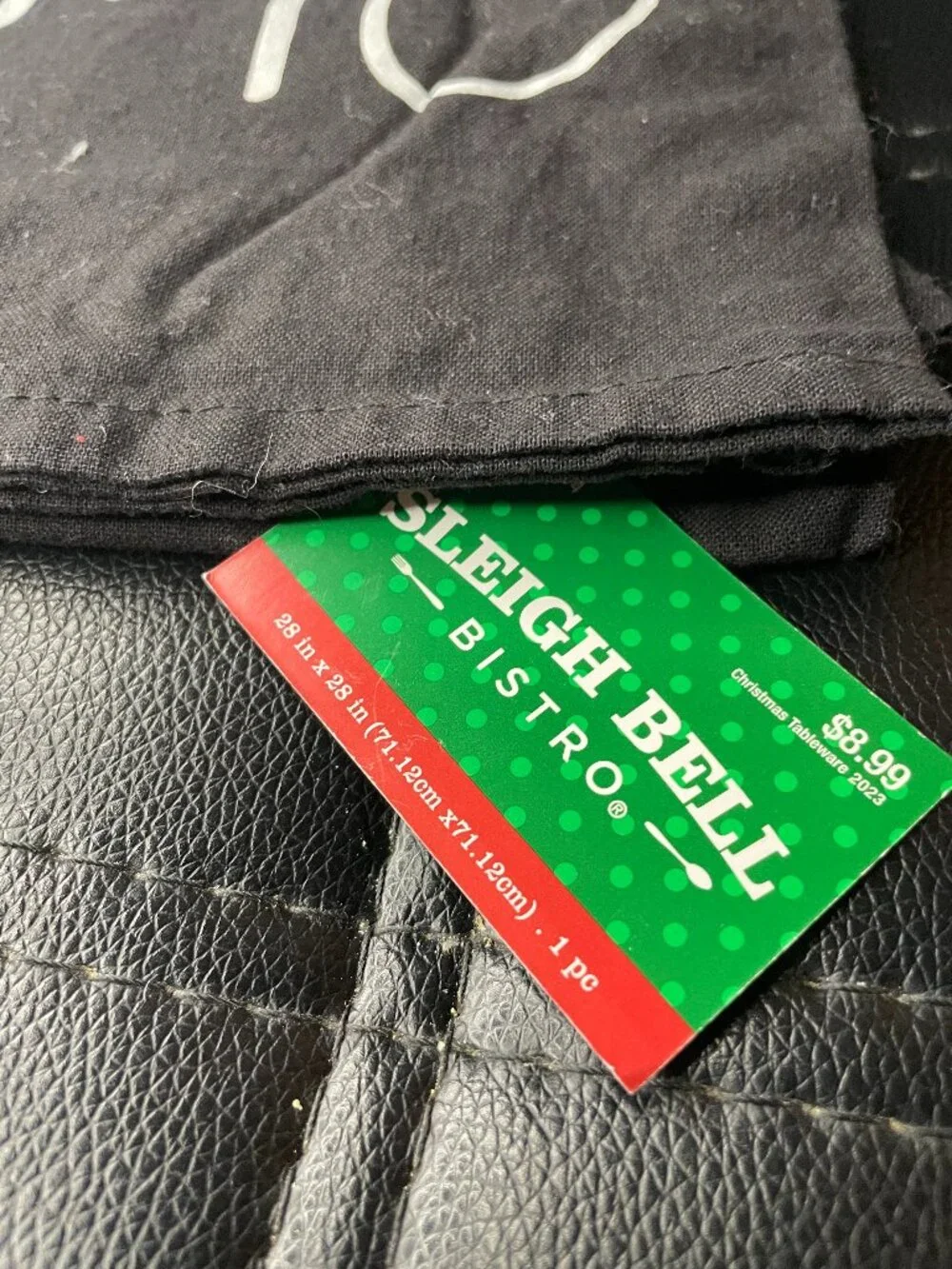 Sleigh Bell Bistro Merry Christmas Tea Towel-NWT